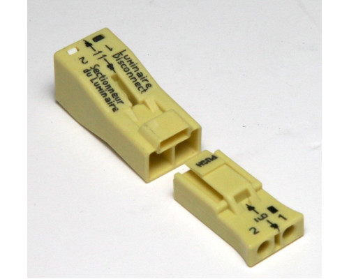 Соединитель для светильника 3-конт.; 4,00 mm²; Жёлтый
