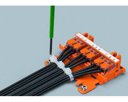 ДЕРЖАТЕЛЬ КЛЕММ 221-4** НА DIN РЕЙКУ