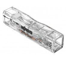 2-проводная клемма, 0,75-4,0 мм2 для ремонта кабеля, прозрачная; 