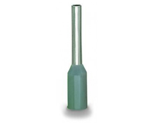 Ferrule; Sleeve for 0.75 mm² / 18 AWG; insulated; electro-tin plated; electrolytic copper; gastight crimped; acc. to DIN 46228, Part 4/09.90; gray