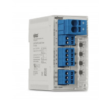 Electronic circuit breaker; 4-channel; 24 VDC input voltage; adjustable 2 … 10 A; communication capability; NPN signaling