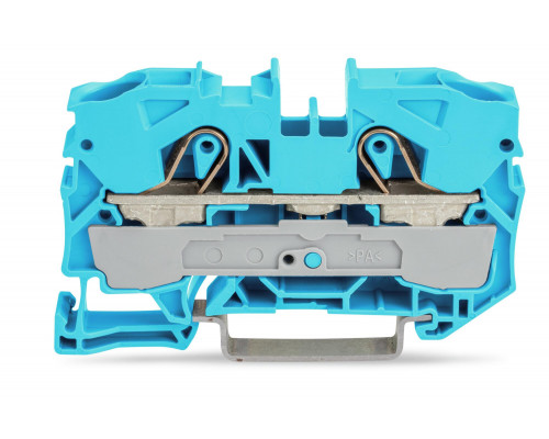 2-пров. проходная клемма,; 16 мм²; для Ex e II и Ex i applications; боковая и центральная маркировка; для DIN-rail 35 x 15 и 35 x 7.5; Push-in CAGE CLAMP®; 16,00 мм²; синяя