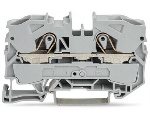 2-пров. проходная клемма,; 10 мм²; применима для Ex e II s; боковая и центральная маркировка; для DIN-rail 35 x 15 и 35 x 7.5; Push-in CAGE CLAMP®; 10,00 мм²; light серый