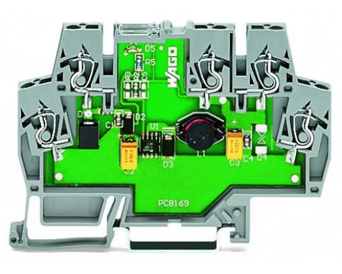 DC/DC Converter; 24 VDC input voltage; 10 VDC output voltage; 0.5 A output current; 2,50 mm²; gray