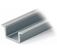 Steel carrier rail; 35 x 15 mm; 2.3 mm thick; 2 m long; unslotted; according to EN 60715; silver-colored