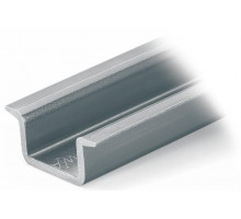 Steel carrier rail; 35 x 15 mm; 2.3 mm thick; 2 m long; unslotted; according to EN 60715; silver-colored