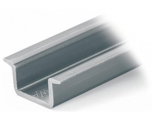 Steel carrier rail; 35 x 15 mm; 2.3 mm thick; 2 m long; unslotted; according to EN 60715; silver-colored