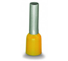 Ferrule; Sleeve for 6 mm² / AWG 10; insulated; electro-tin plated; electrolytic copper; gastight crimped; acc. to DIN 46228, Part 4/09.90; yellow