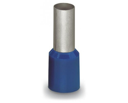 Ferrule; Sleeve for 16 mm² / AWG 6; insulated; electro-tin plated; electrolytic copper; gastight crimped; acc. to DIN 46228, Part 4/09.90; blue