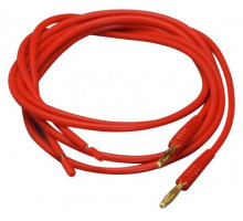 Test plug; 2 mm Ø; with 500 mm cable; red