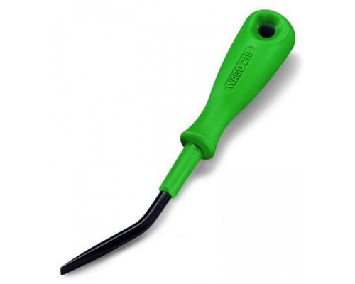 Operating tool; Blade: 2.5 x 0.4 mm; with a partially insulated shaft; angled; short