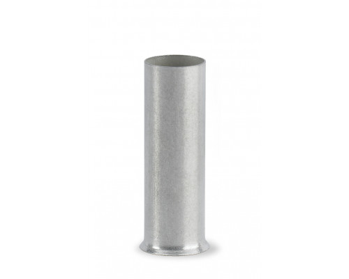 Ferrule; Sleeve for 25 mm² / AWG 4; uninsulated; electro-tin plated; electrolytic copper; gastight crimped; acc. to DIN 46228, Part 1/08.92; silver-colored