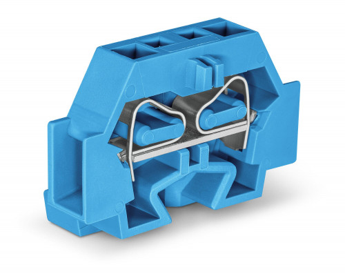2-пров. модульная клемма, 0,08-4.0 mm², с креп.фланцами, монтаж на поверхность; синяя