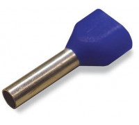 Twin ferrule only for 811 series; Sleeve for 2 x 4 mm / AWG 12; insulated; Nominal current 63 A; gray