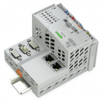 Контроллер PFC200; 2е Поколение; 2 x ETHERNET, RS-232/-485, CAN, CANopen, PROFIBUS Slave