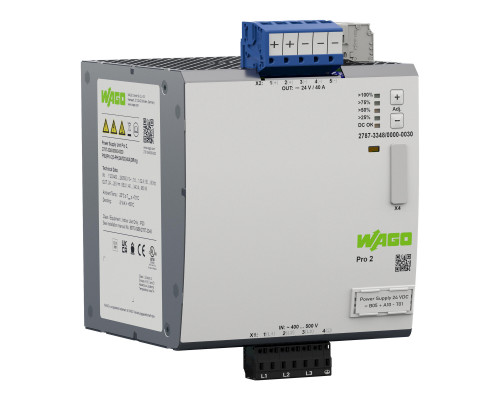 Power supply; Pro 2; 3-phase; 24 VDC output voltage; 40 A output current; TopBoost + PowerBoost; communication capability; ORing