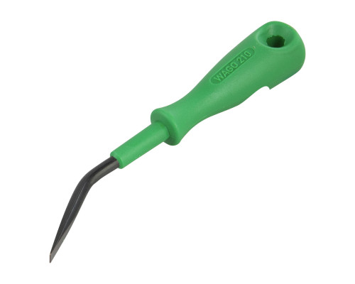 Operating tool; Blade: 3.5 x 0.5 mm; with a partially insulated shaft; angled; short; multicoloured