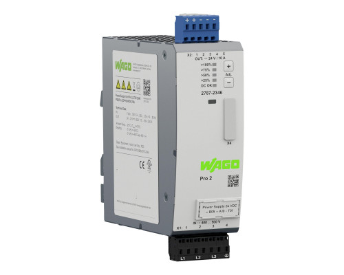 Power supply; Pro 2; 3-phase; 24 VDC output voltage; 10 A output current; TopBoost + PowerBoost; communication capability