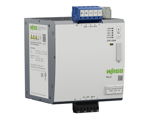 Power supply; Pro 2; 3-phase; 24 VDC output voltage; 40 A output current; TopBoost + PowerBoost; communication capability