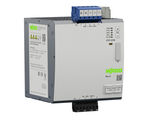 Power supply; Pro 2; 3-phase; 48 VDC output voltage; 20 A output current; TopBoost + PowerBoost; communication capability