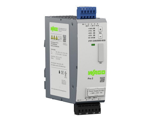 Power supply; Pro 2; 3-phase; 24 VDC output voltage; 10 A output current; TopBoost + PowerBoost; communication capability