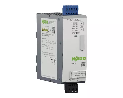 Power supply; Pro 2; 1-phase; 24 VDC output voltage; 10 A output current; TopBoost + PowerBoost; communication capability